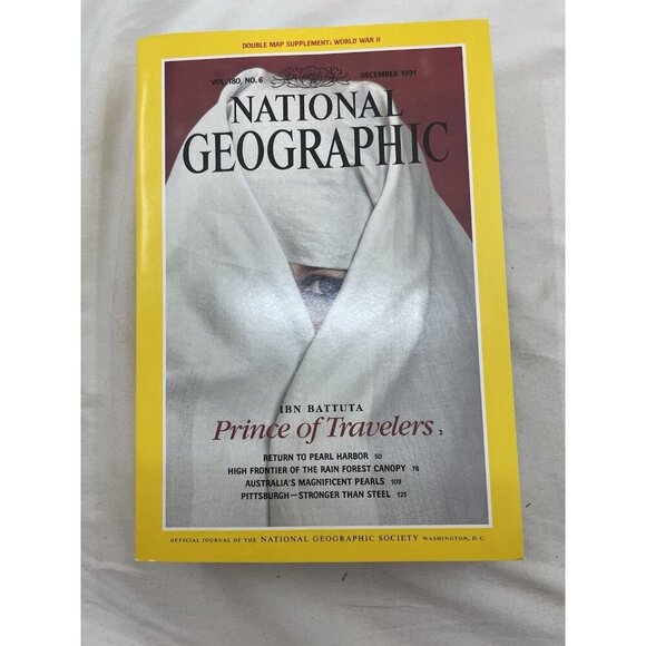 Vintage Nat Geo Lot Jul–Dec 1991 w/ Slipcover | History, Science - Picture 7 of 16